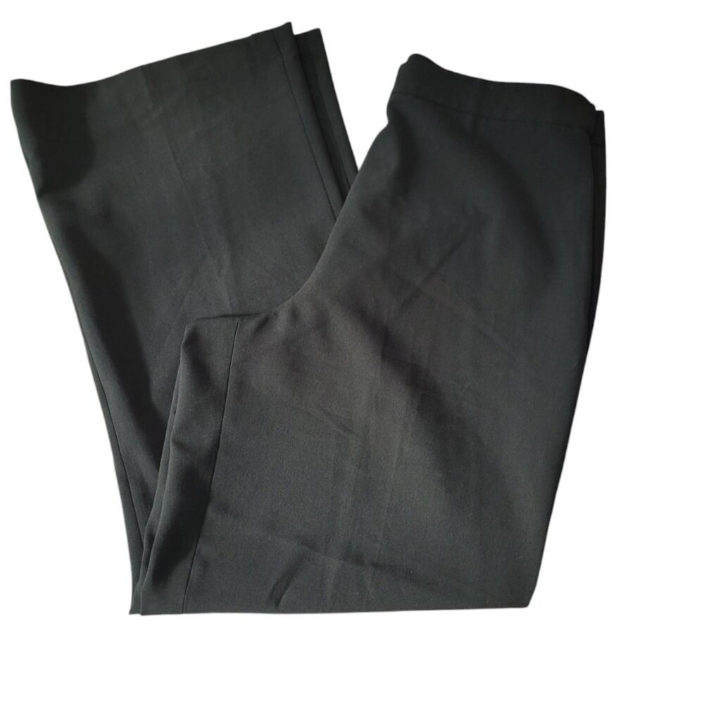 Moda International Wide Leg Vintage Pants 14 Black‎ High Rise  Y2K Career Office